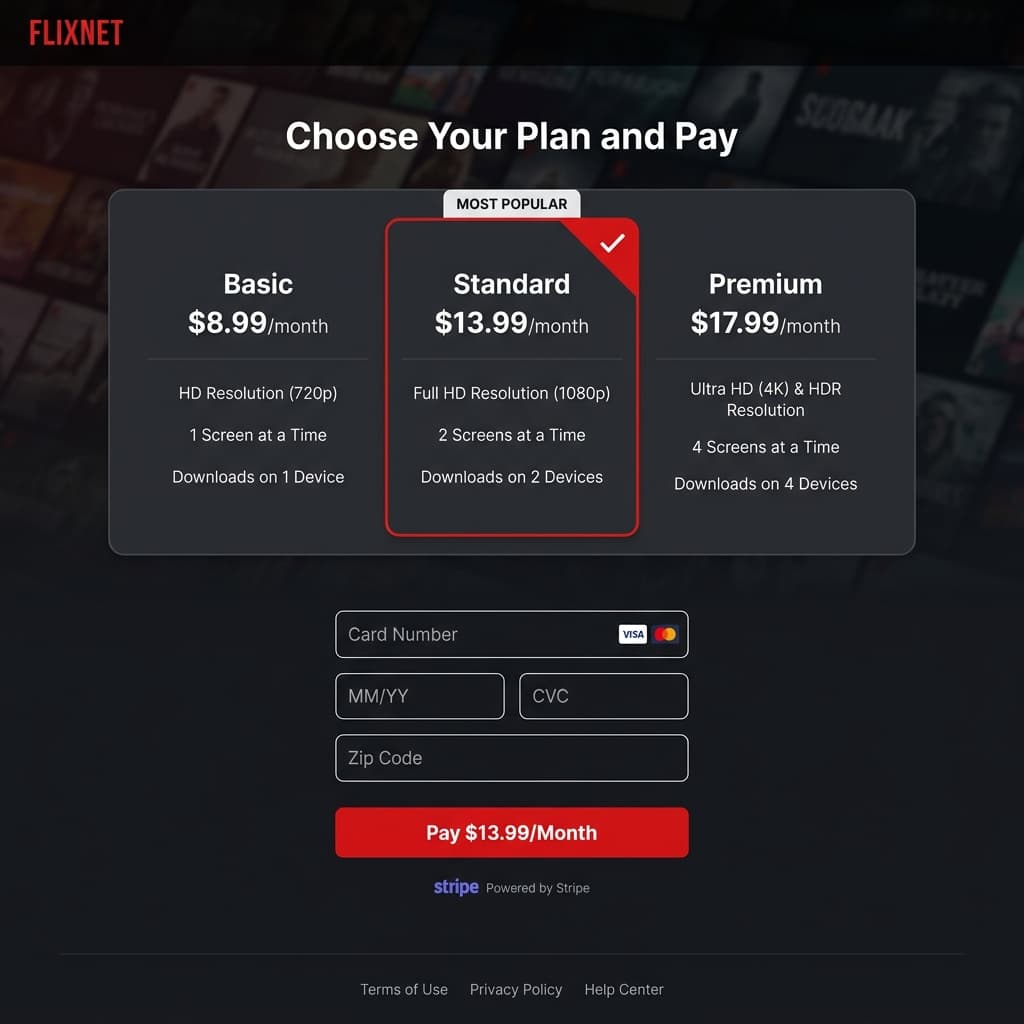 Netflix, Payments